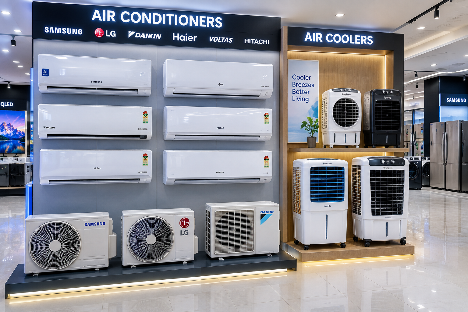 Premium air conditioner and cooling appliances